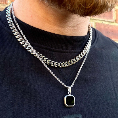 Obsidian Sentinel Necklace